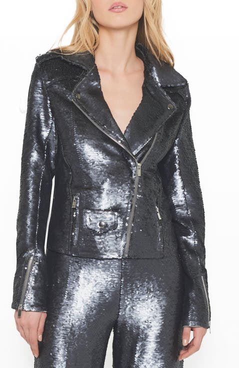 Lullaby Sequin Moto Jacket