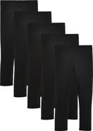 NEXT Kids' 5-Pack Stretch Cotton Leggings