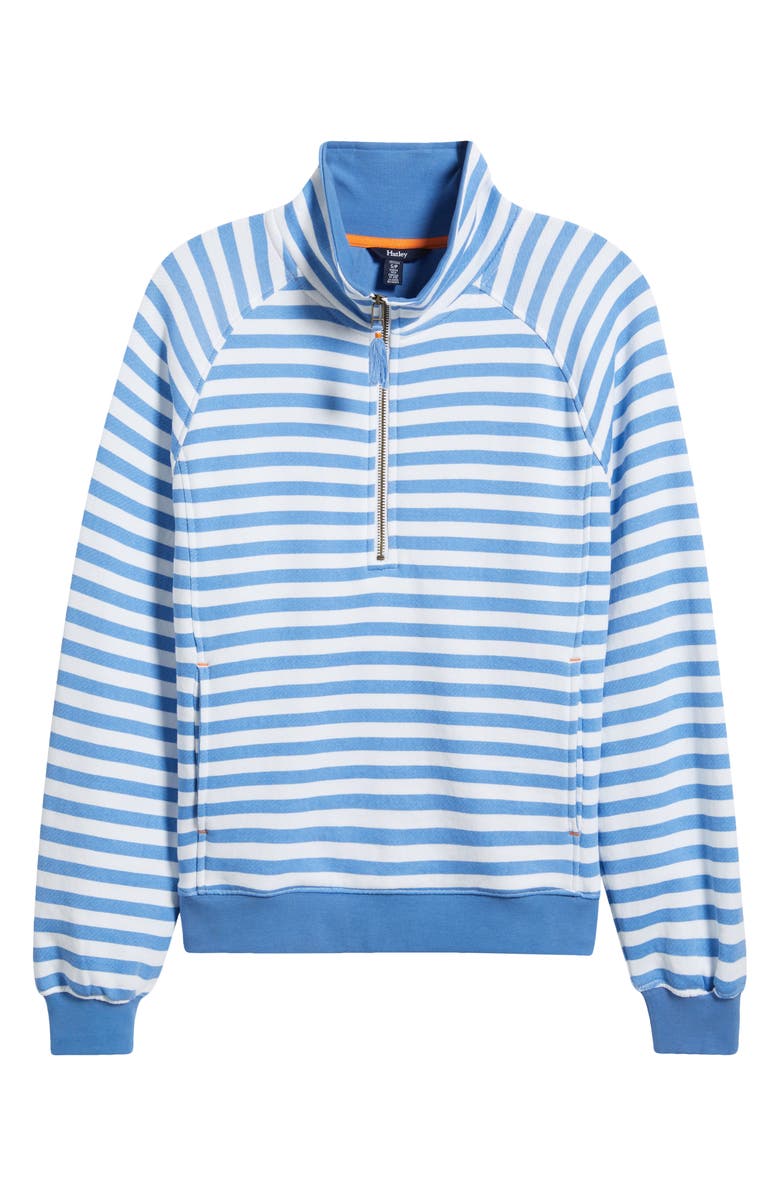 Hatley Marina Stripe Half Zip Pullover, Alternate, color,