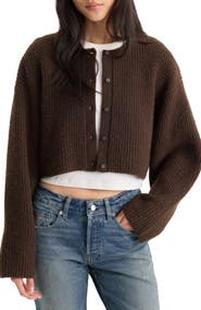 Good American The Chunky Knit Cardigan