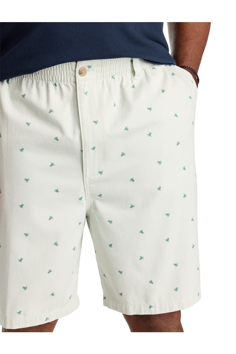 Big & Tall Elastic-Waist Shorts, Alternate, color, TURTLE GREEN