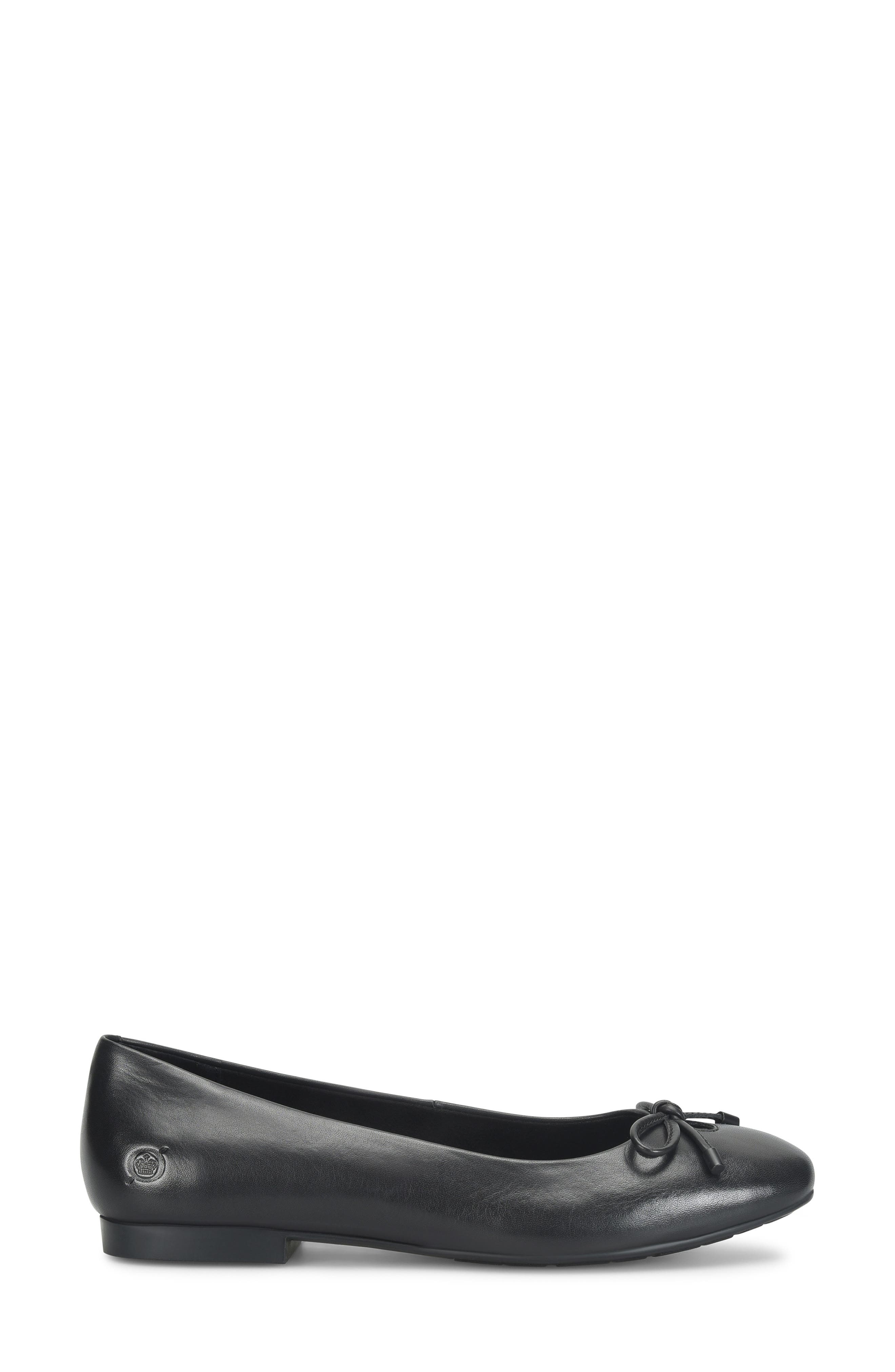 Poe Ballet Flat, Alternate, color, BLACK LEATHER