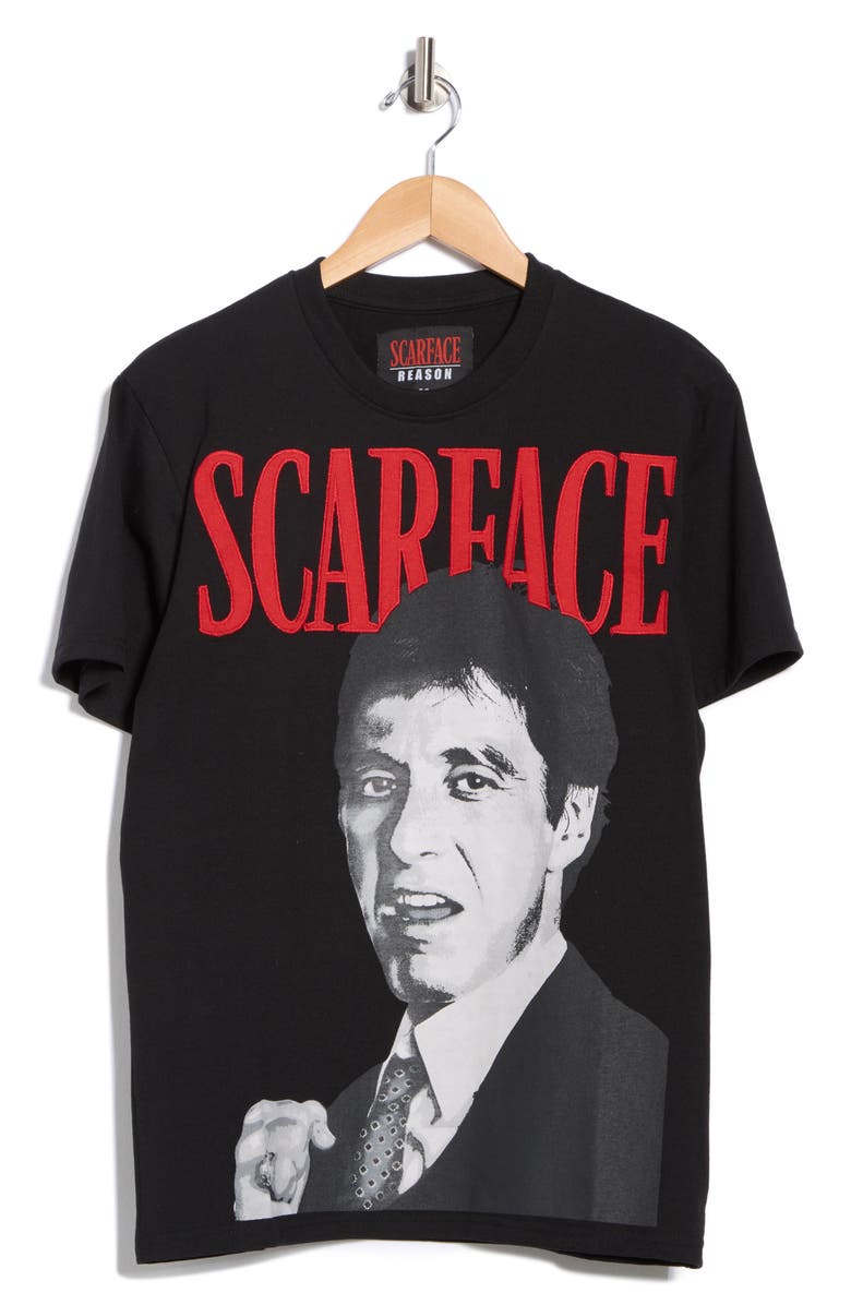 Reason Scarface Graphic T-Shirt, Alternate, color, Black