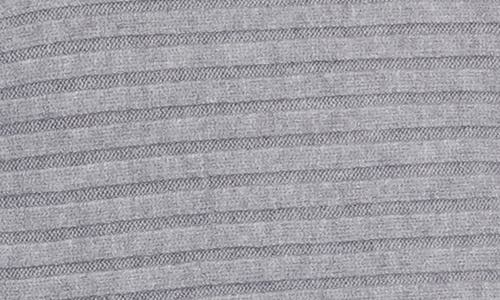 Rain And Rose Turtleneck Rib Crop Sweater In Gray