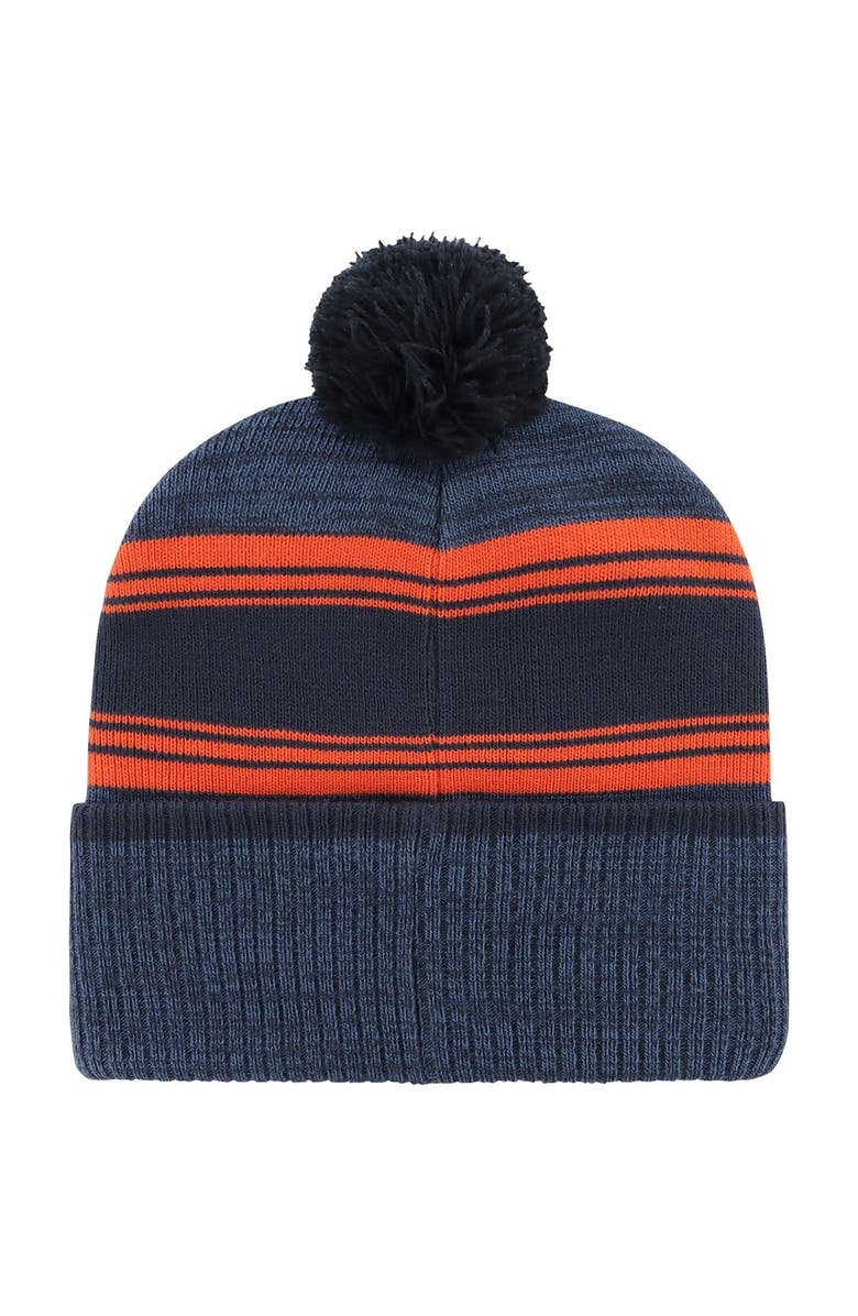 '47 Men's '47 Navy Denver Broncos Fadeout Cuffed Knit Hat with Pom, Alternate, color, 