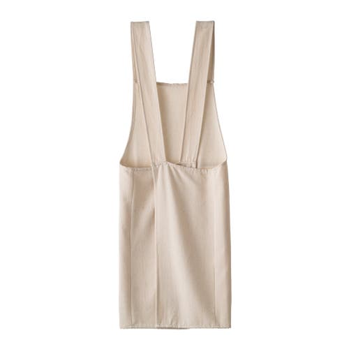 Olive And Linen Olive & Linen Crossback Apron In Neutral