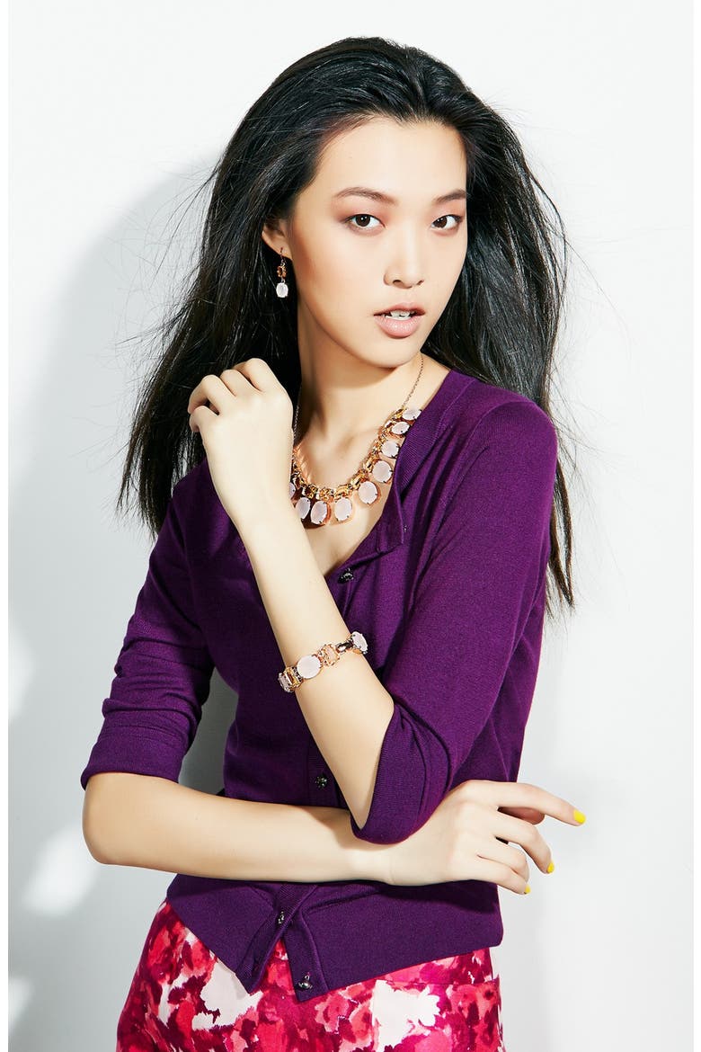 'hancock park' collar necklace (Nordstrom Exclusive), Alternate, color, BLUSH MULTI/ ROSE GOLD