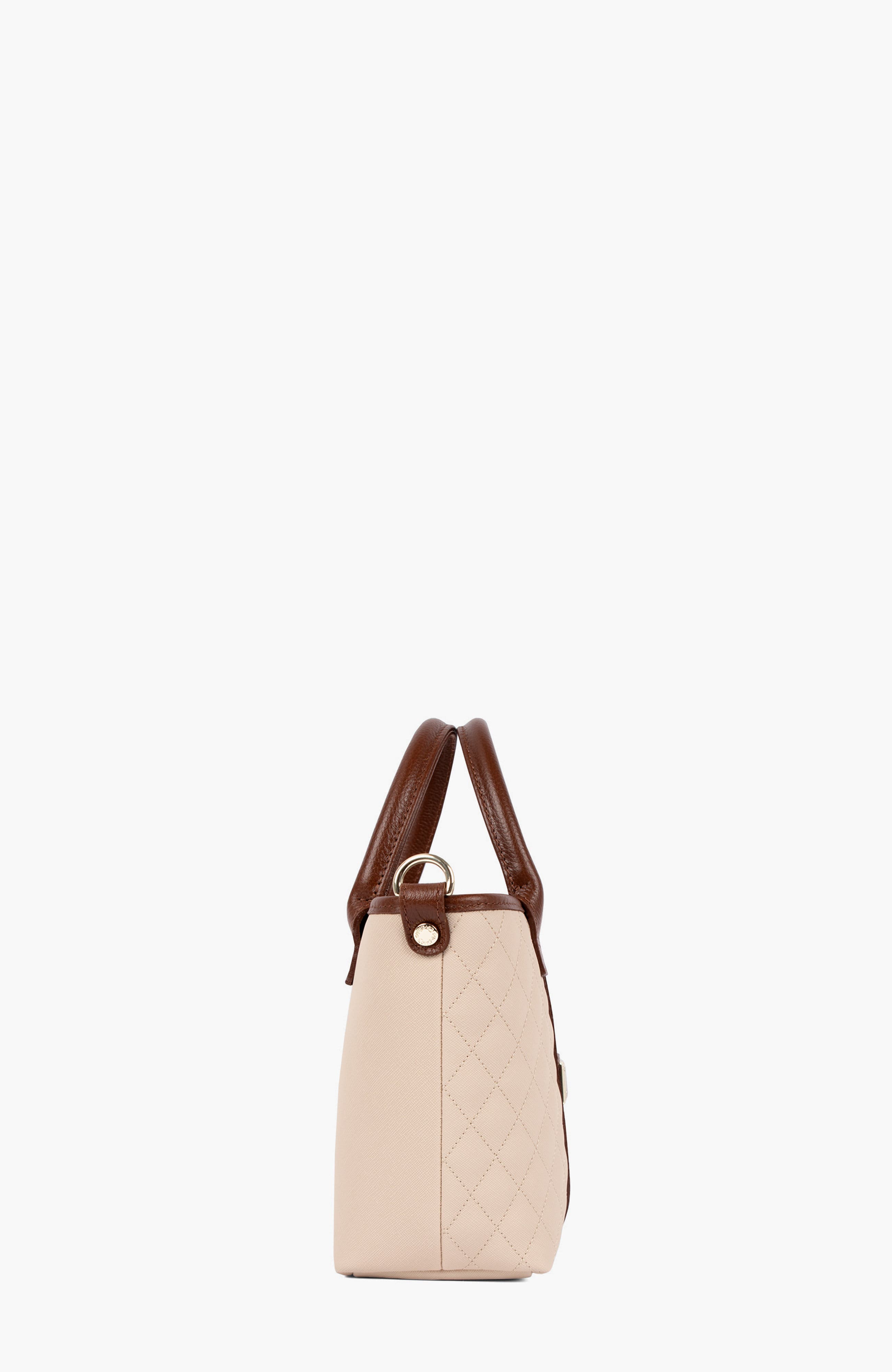 Sublime 243 Mini Handbag, Alternate, color, Camel Brown / Beige / White
