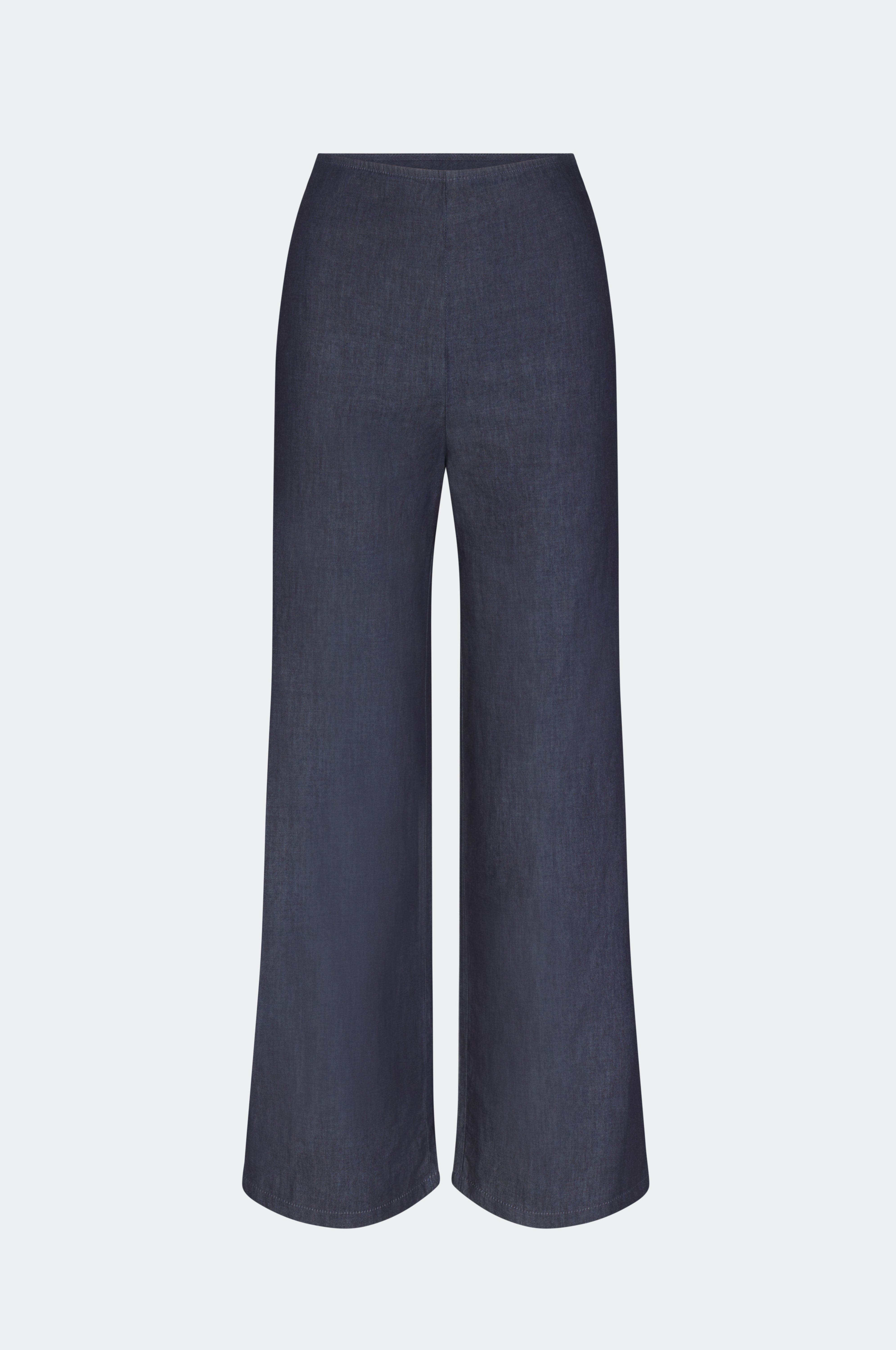 Pia Chambray Side Zip Pant - image 2