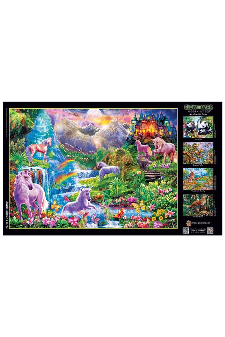 Unicorns Retreat 500 Piece Jigsaw Puzzle, Alternate, color, Multicolor