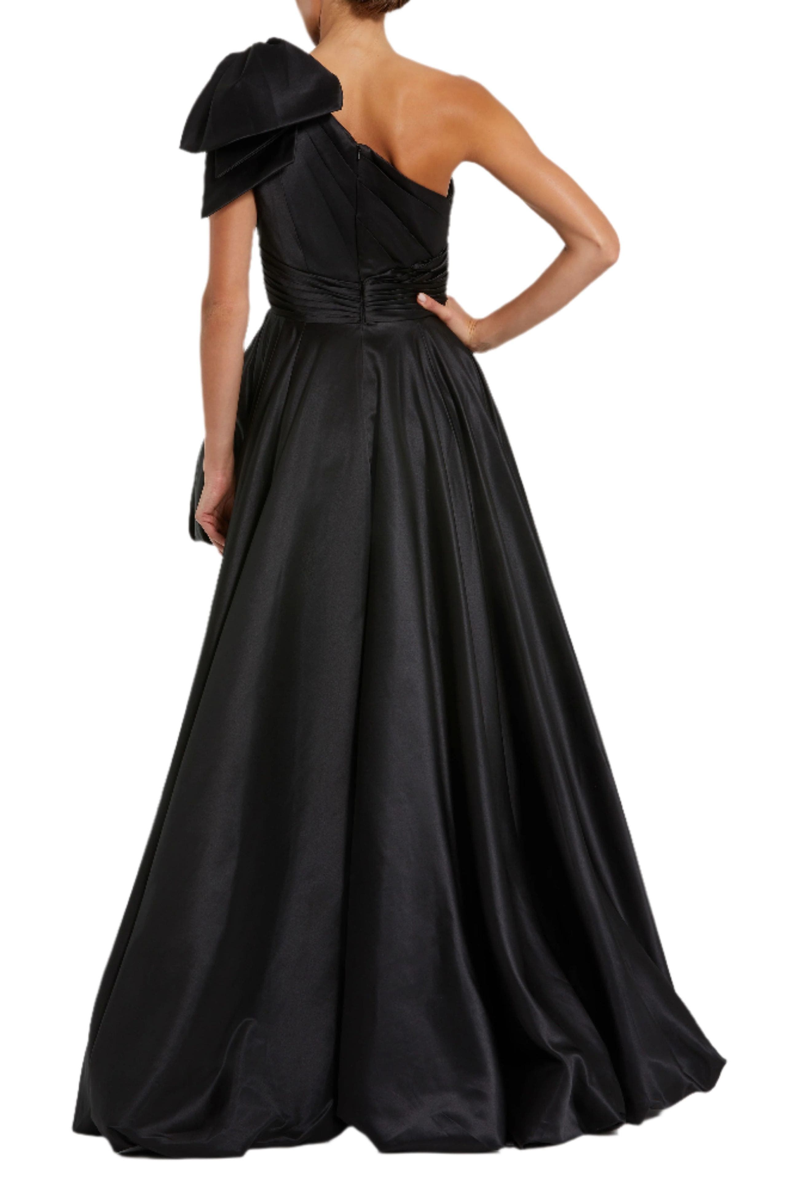 Women's Asymmetrical Ruffle One Shoulder Gown - image 2