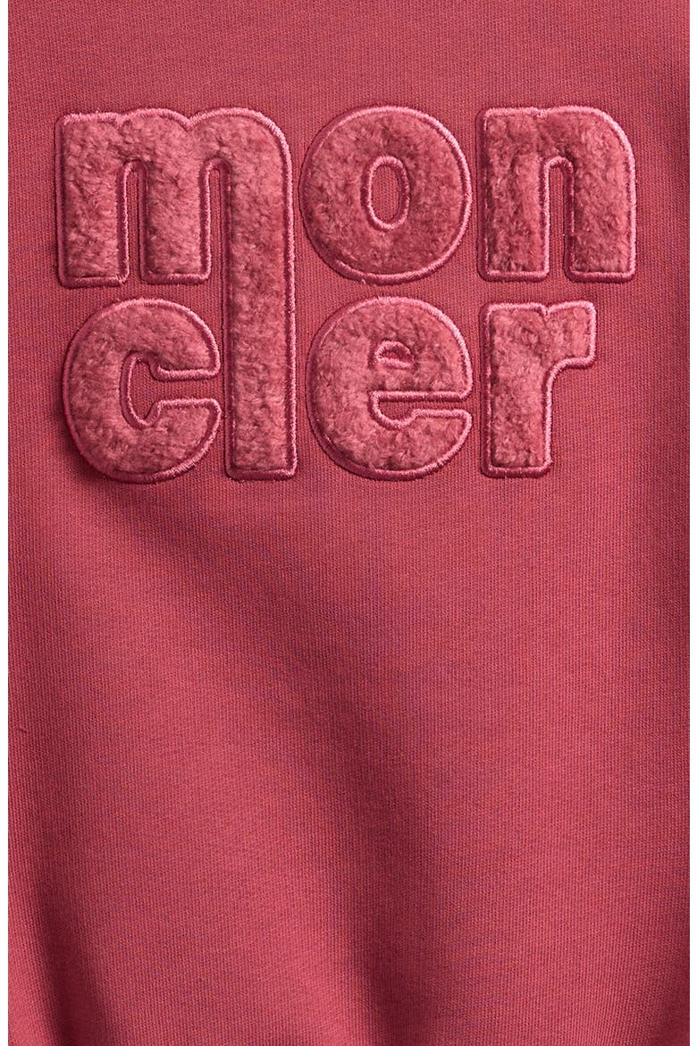 Kids' Logo Patch Sweatshirt, Alternate, color, DARK PINK