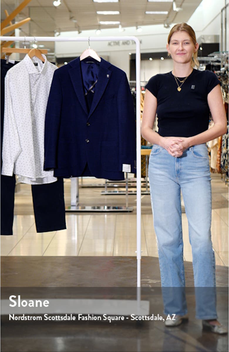 Hampton Solid Knit Wool & Linen Blend Sport Coat, sales video thumbnail