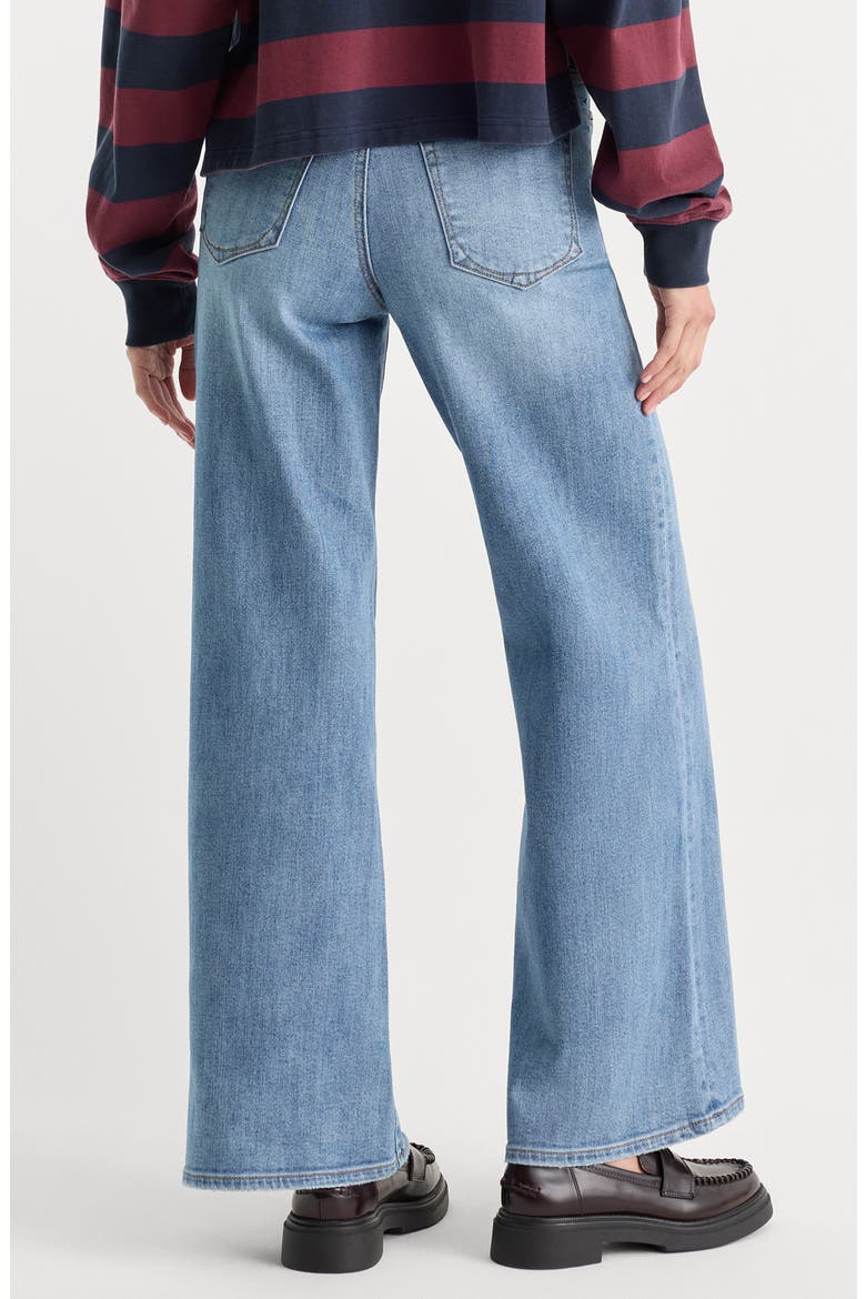 Good Waist High Waist Palazzo Ankle Wide Leg Jeans, Alternate, color, CEDARWICK