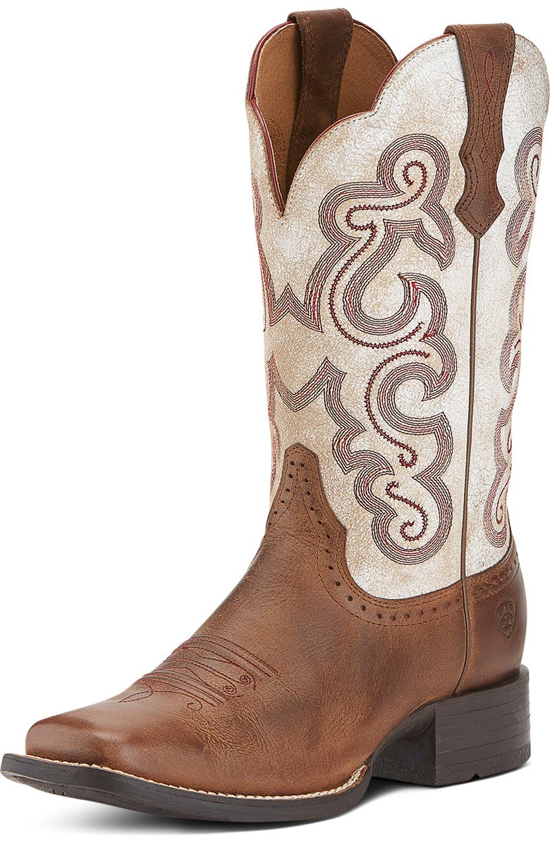 Ariat Quickdraw Western Boot, Main, color, Brown
