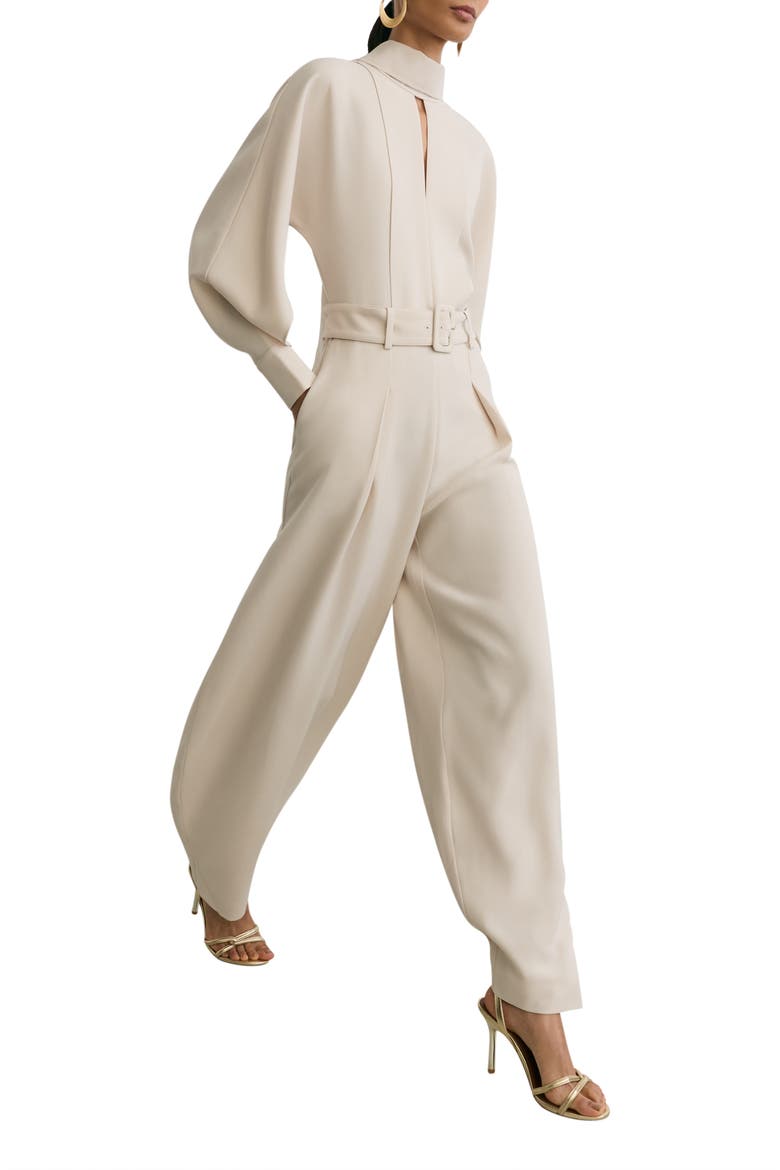 June High Neck Jumpsuit, Alternate, color, STONE NEUTRAL