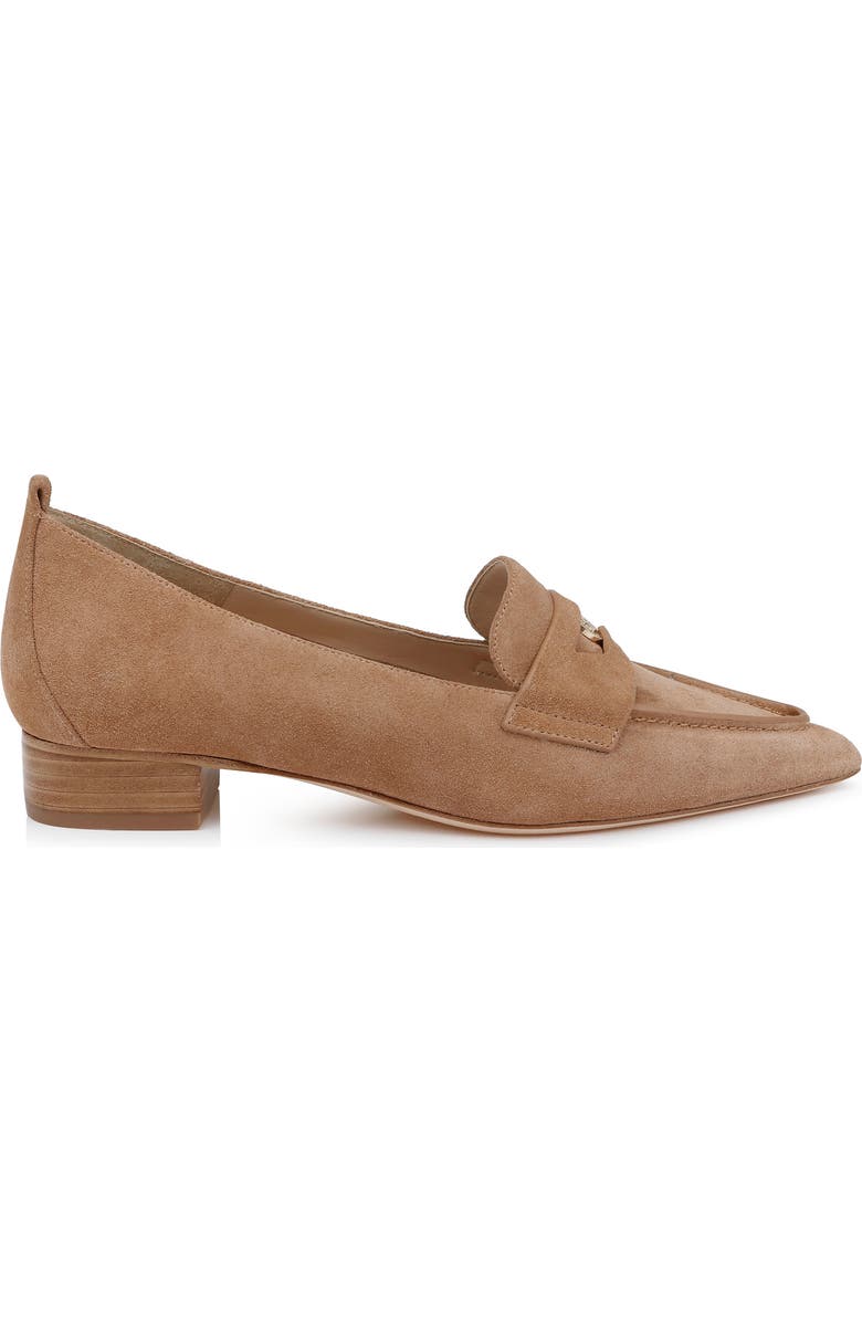 L'AGENCE Maelys Pointed Toe Penny Loafer, Alternate, color, Sndsde