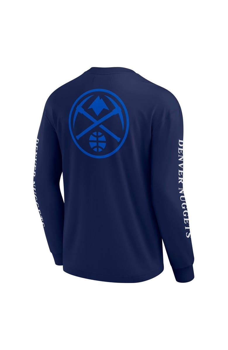 FANATICS Men's Fanatics Navy Denver Nuggets Elements Strive Long Sleeve T-Shirt, Alternate, color, Navy