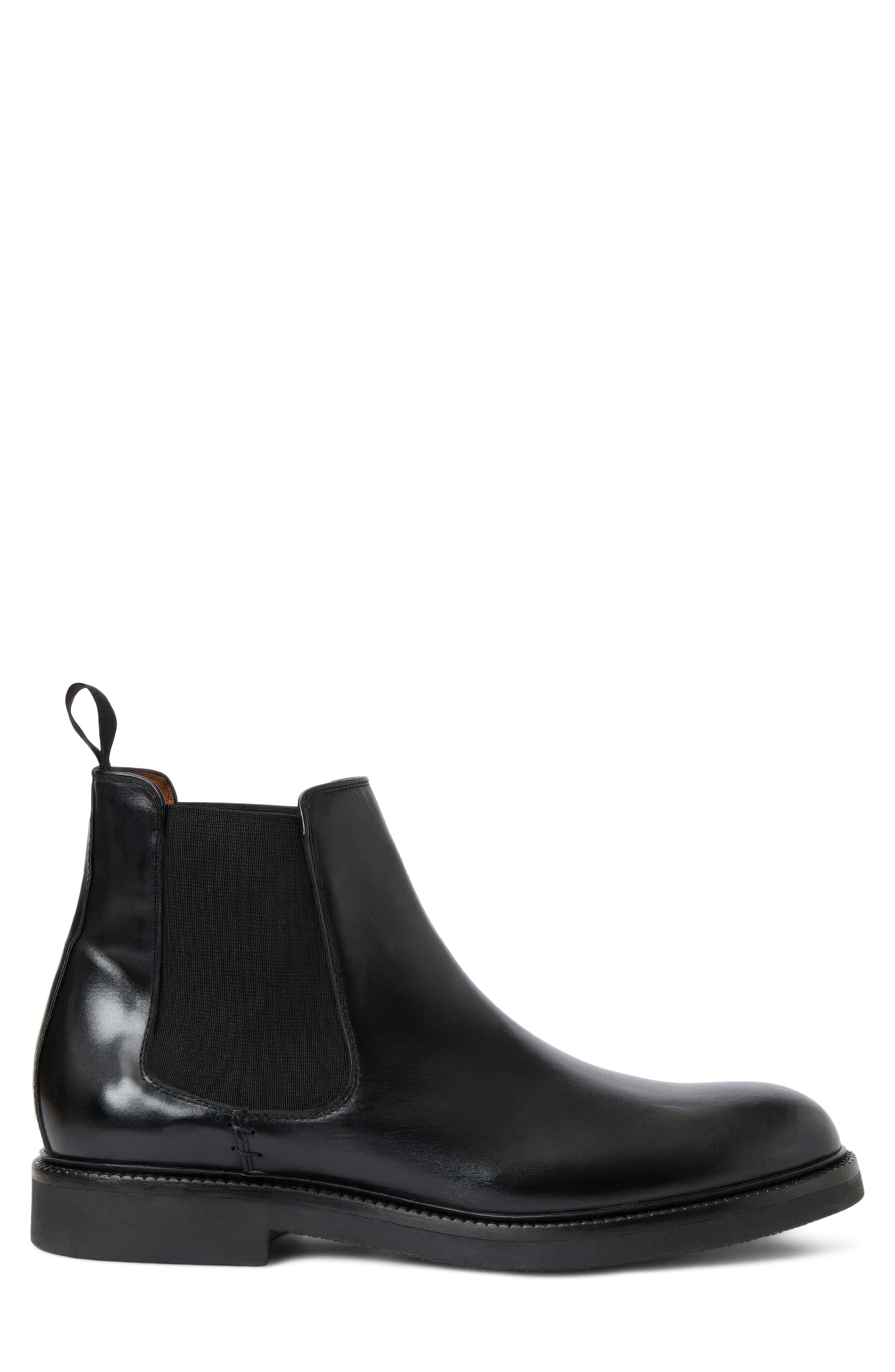 Prospero Weatherproof Chelsea Boot, Alternate, color, BLACK LEATHER