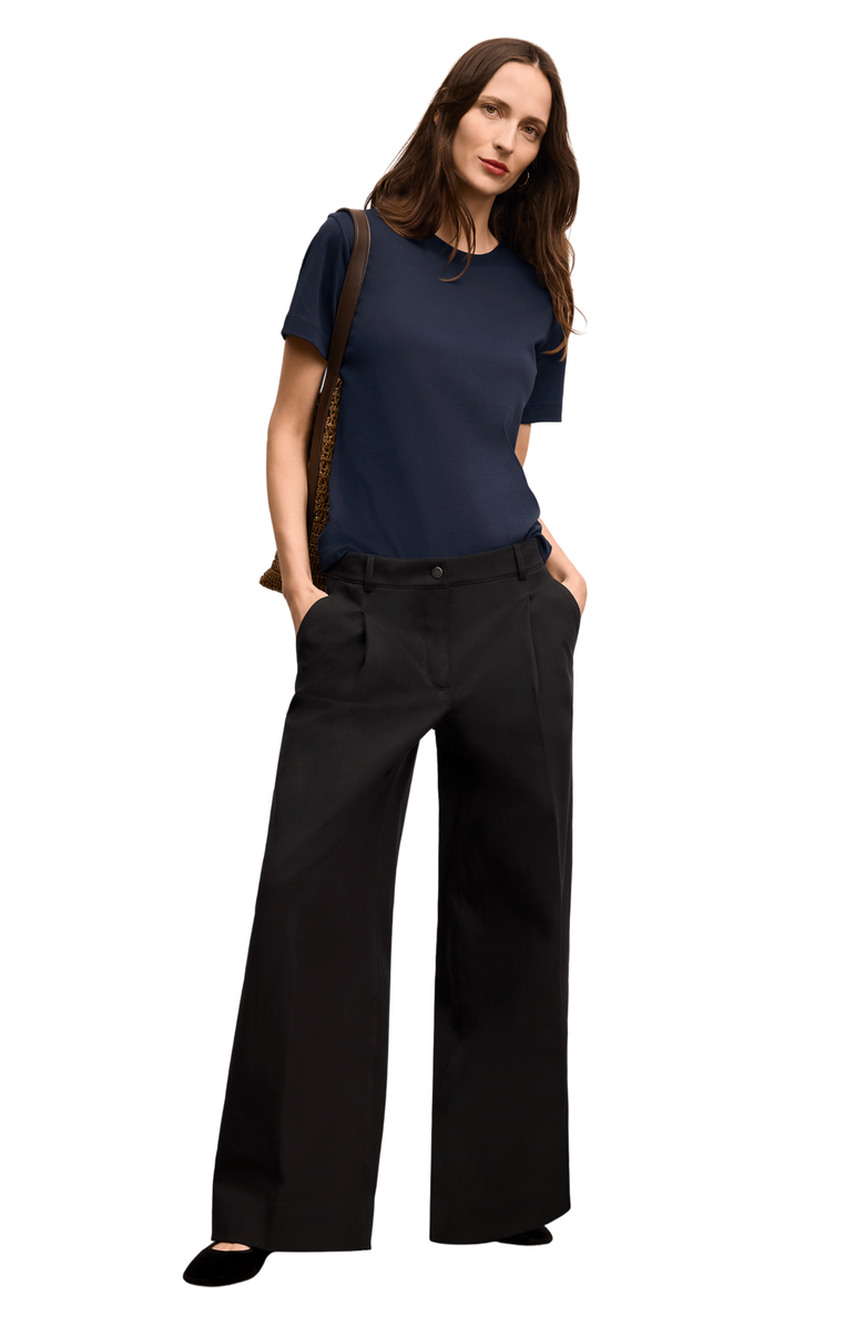 M.M.LaFleur Leslie Organic Pima Cotton T-Shirt, Alternate, color, Dark Navy