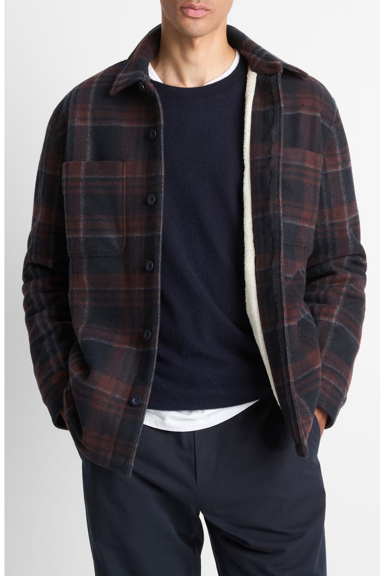 Plaid Shirt Jacket, Main, color, COASTAL COMBO
