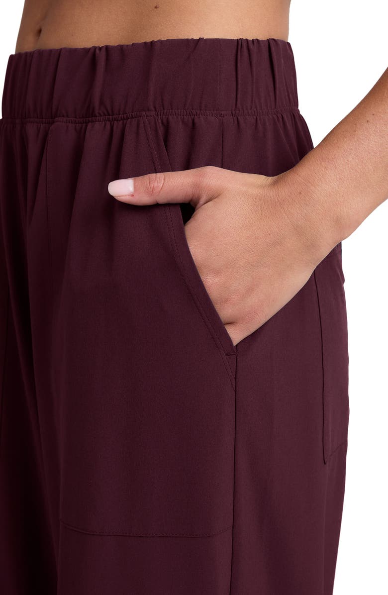 Beyond Yoga Wide Leg Utility Pants, Alternate, color, Black Cherry