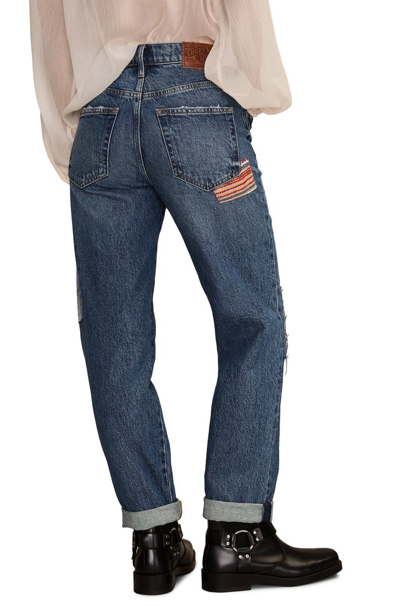 Lucky Brand Legend Mr Boy Patchwork Straight Leg Jeans, Alternate, color, Jamboree Wash