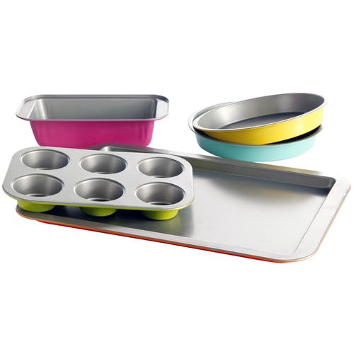 Gibson Home Color Splash Lyneham 5-pc. Carbon Steel Bakeware Set In Multi