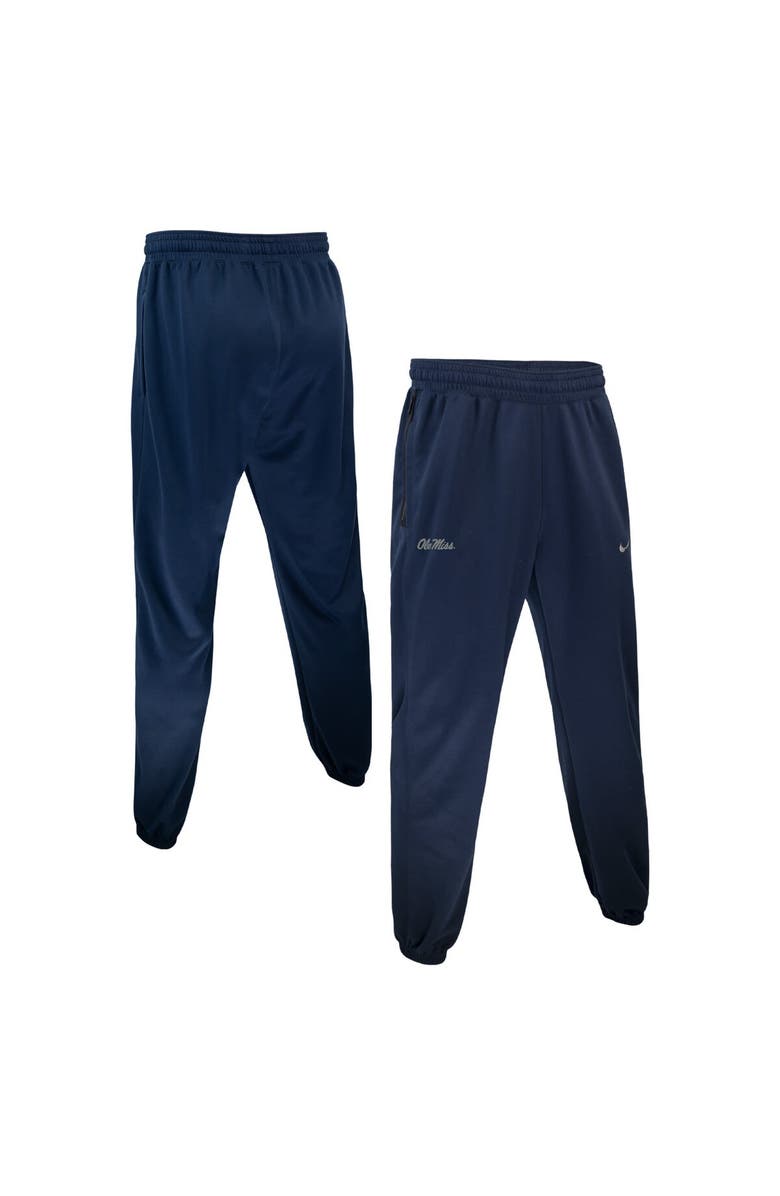 Nike Men's Nike Navy Ole Miss Rebels Basketball Spotlight Performance Pants, Main, color, 
