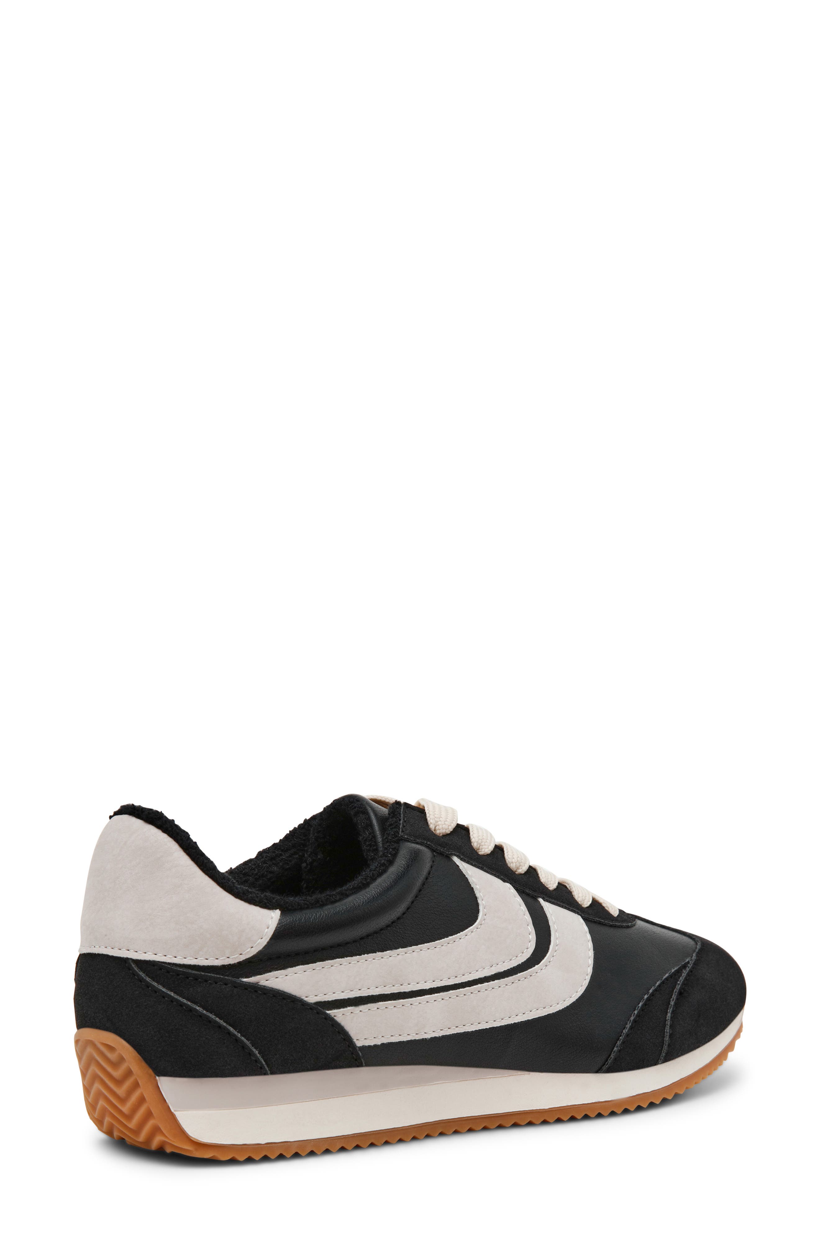 DV by Dolce Vita Hype Faux Shearling Lined Sneaker, Alternate, color, Black Suede