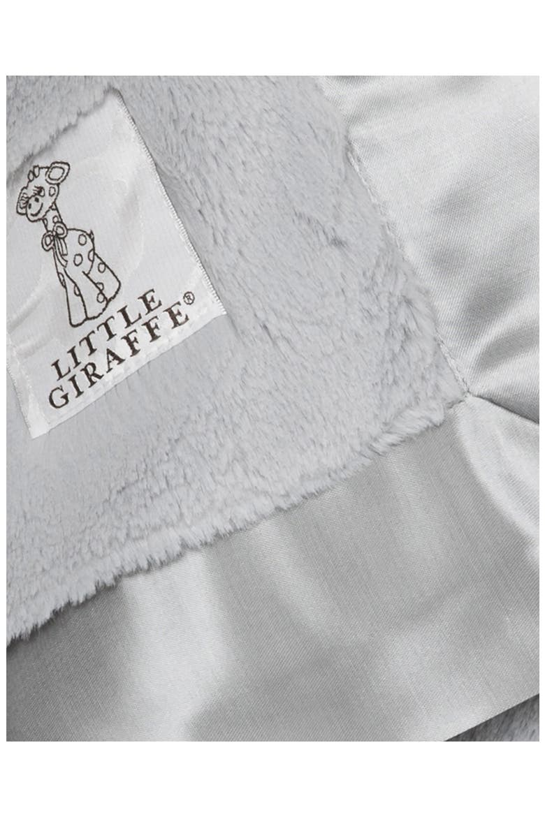 Luxe Faux Fur Blankie, Alternate, color, SILVER