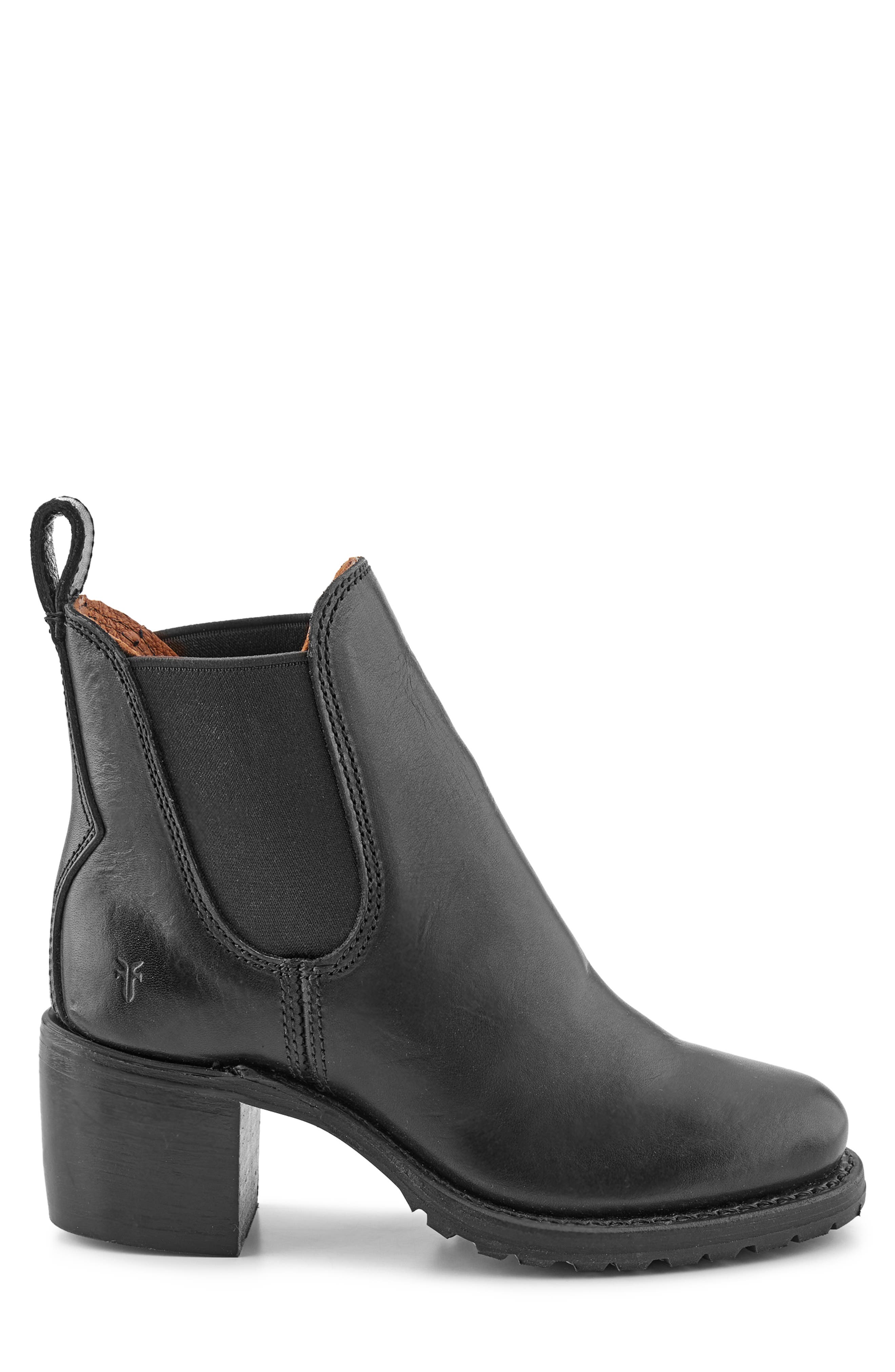 Frye Sabrina Block Heel Chelsea Boot, Alternate, color, 