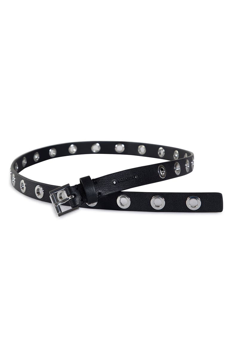 AllSaints Eyelet Leather Belt, Alternate, color, 