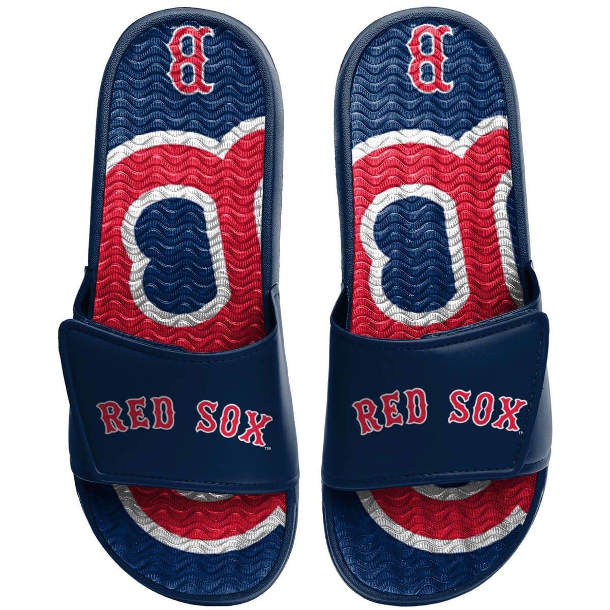 FOCO Youth FOCO Boston Red Sox Gel Slide Sandals, Main, color, 