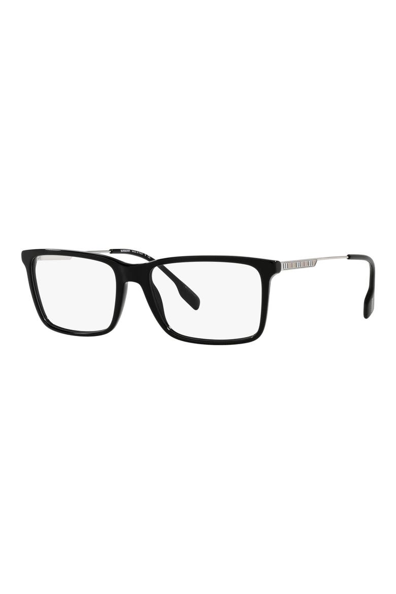 Harrington 57mm Rectangular Optical Glasses, Alternate, color, BLACK