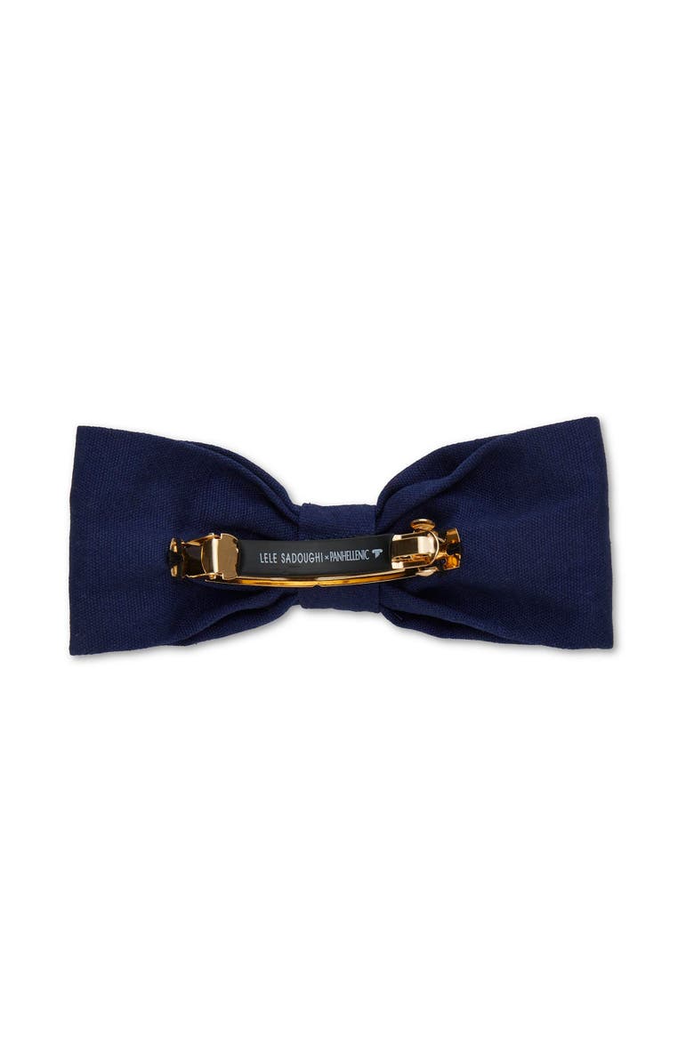 Lele Sadoughi Kappa Kappa Gamma Riley Bow, Alternate, color, Kappa Blue 400