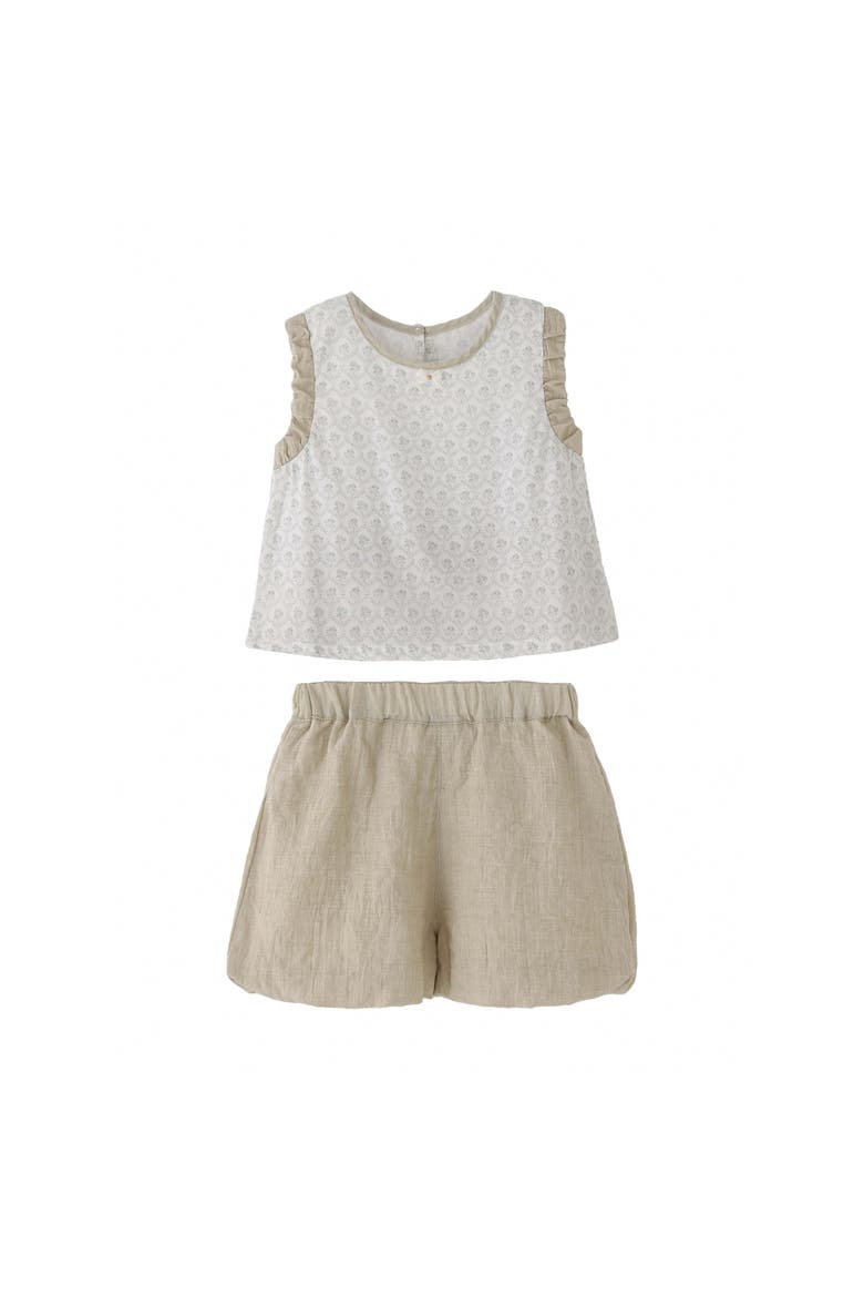 Ruffle Set, Main, color, Beige