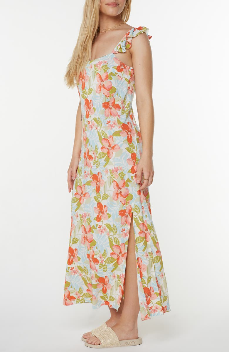Roxy Daydreamer Floral Maxi Sundress, Main, color, Tigerlily Secret Beach Print