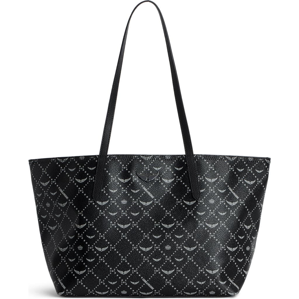 Zadig & Voltaire Z Monogram Shopper Tote Bag In Black