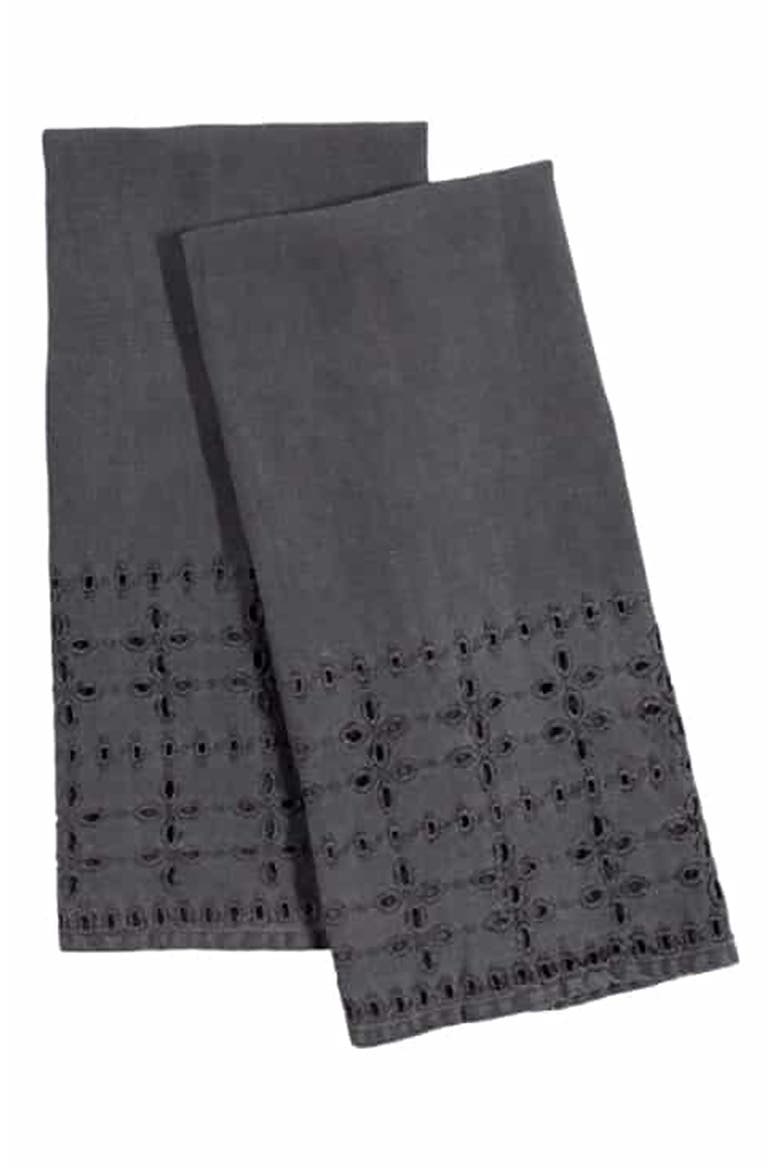 'Layla' Linen Pillowcases, Alternate, color, MIDNIGHT