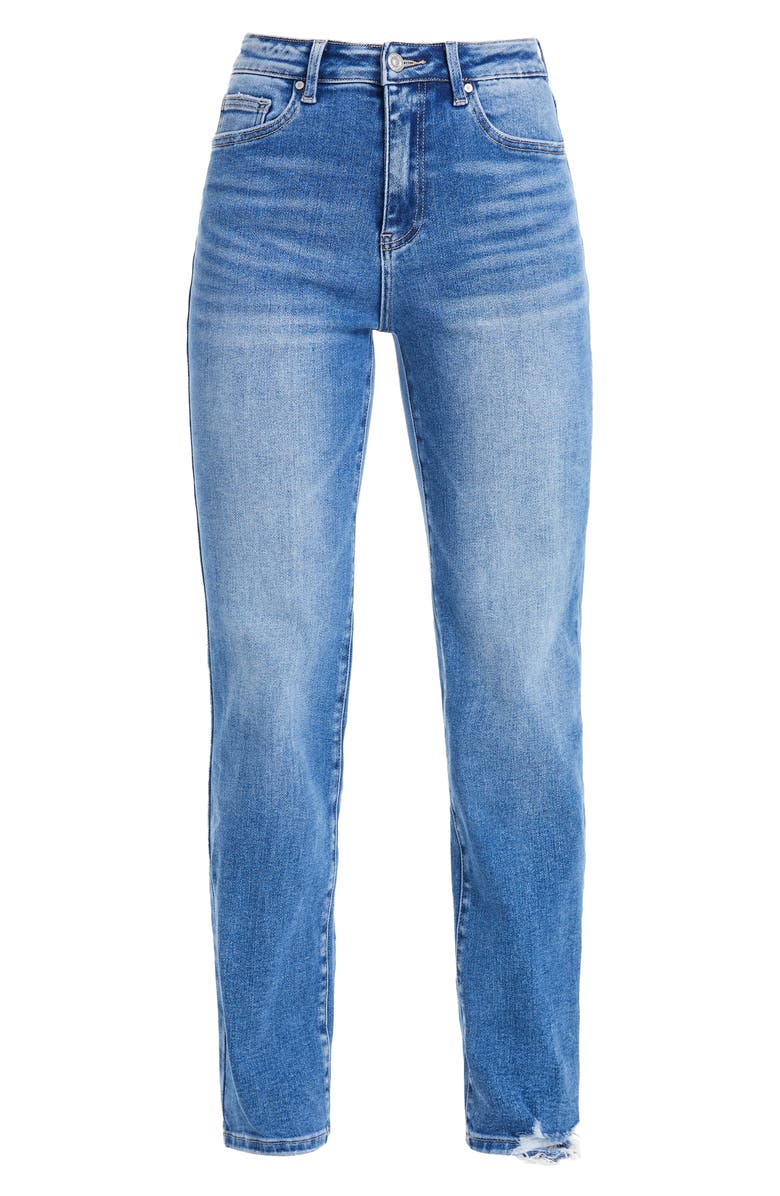 Bayeas High Waist Tapered Straight Leg Jeans, Alternate, color, 