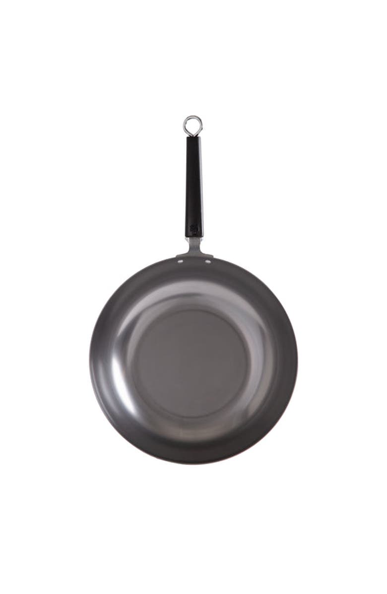 JOYCE CHEN Uncoated Carbon Steel Stir Fry Pan with Phenolic Handle, 12-Inch, Alternate, color, Metallic Silver