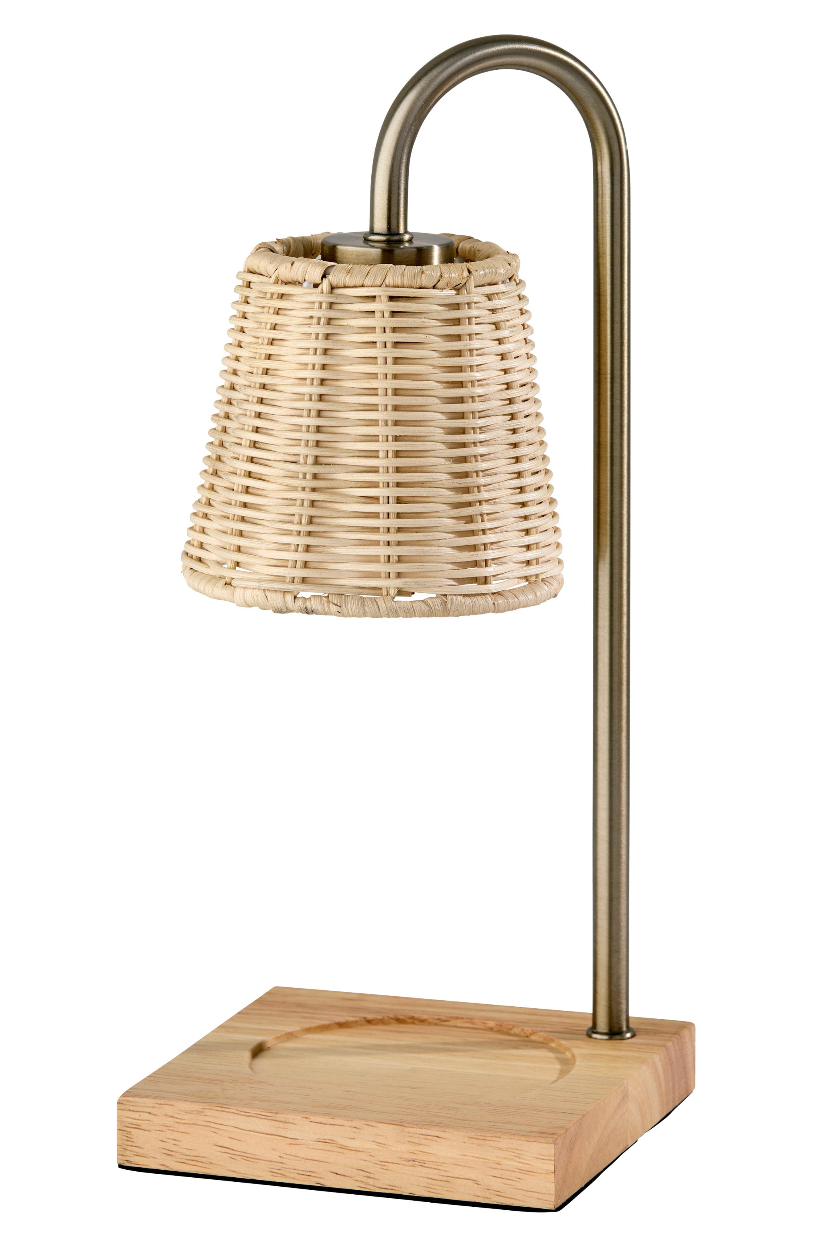 ADESSO LIGHTING Ridgley Candle Warmer Lamp - Antique Brass