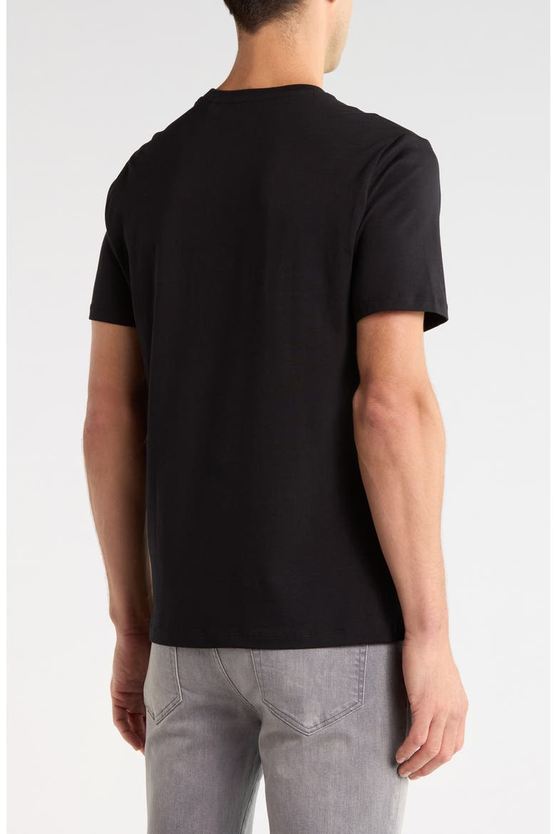 Endre Stretch Cotton T-Shirt, Alternate, color, BLACK