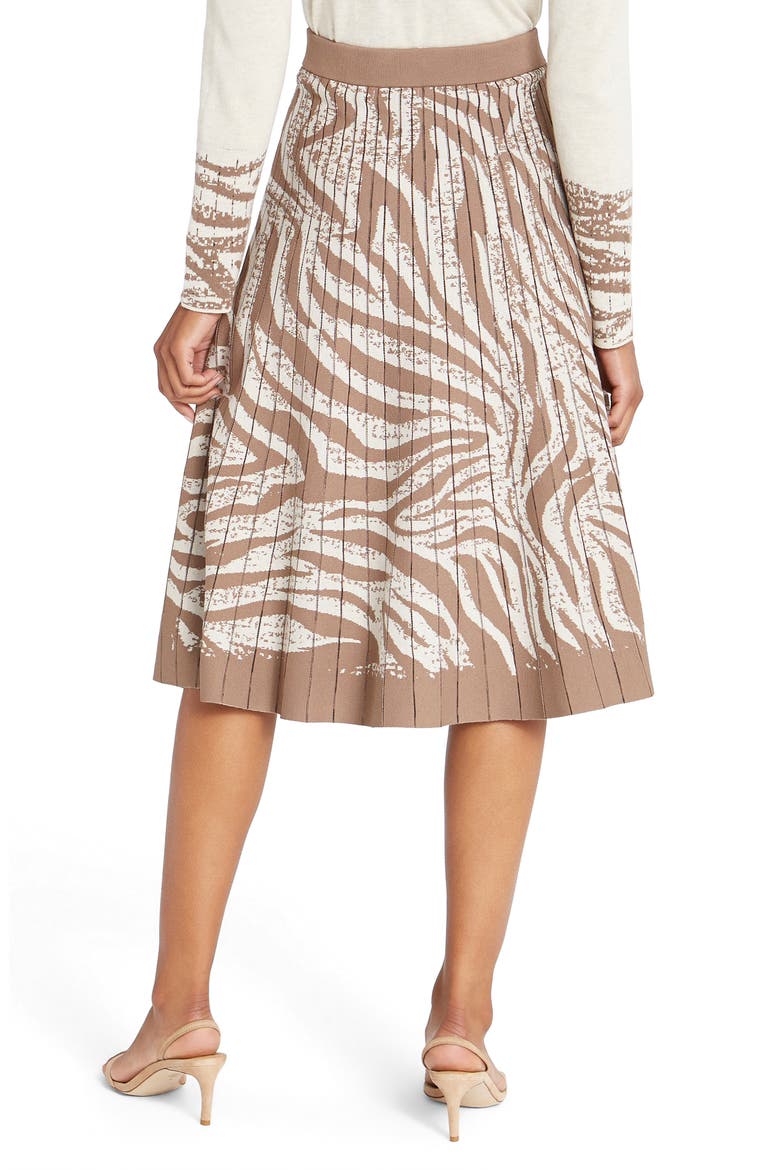 Show Your Stripes Zebra Pattern Knit Skirt, Alternate, color, NEUTRAL MULTI