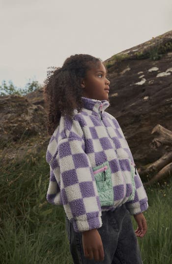 NEXT Kids' Check Fleece Jacket | Nordstrom
