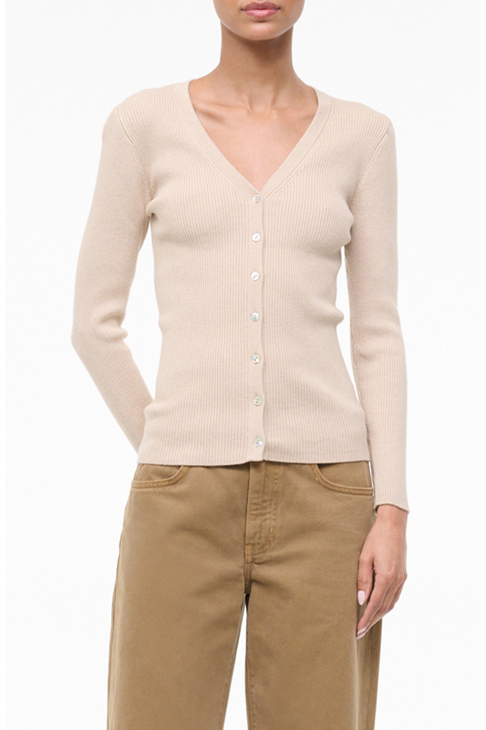 Cargo Wool & Cotton Rib Cardigan (Women) | Nordstromrack