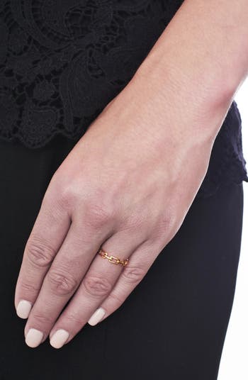 14K Gold Link Stacking Ring