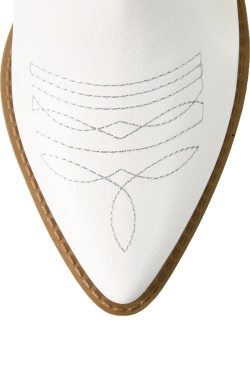 Dirty Laundry Josea Cowboy Boot In White