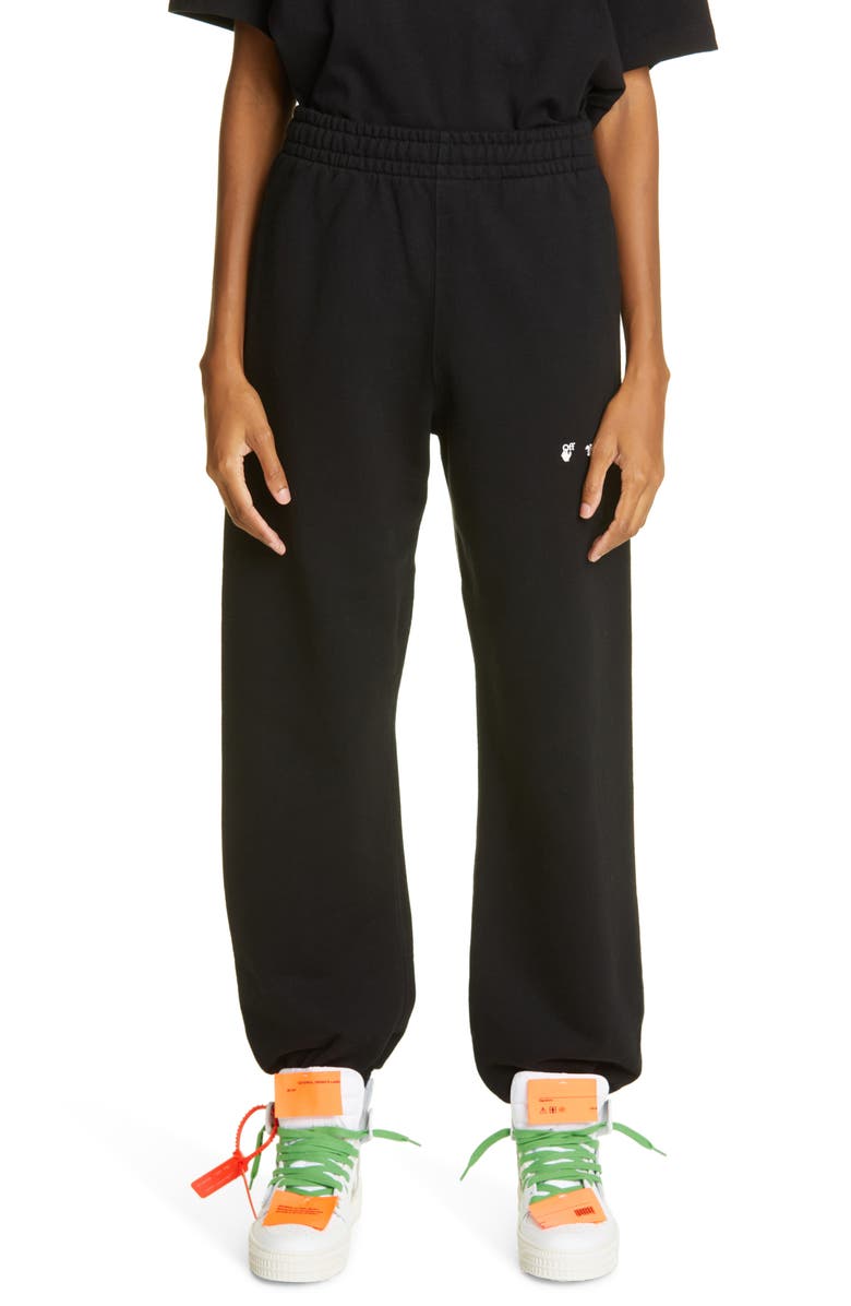 Off-White Logo Cotton Sweatpants, Main, color, 